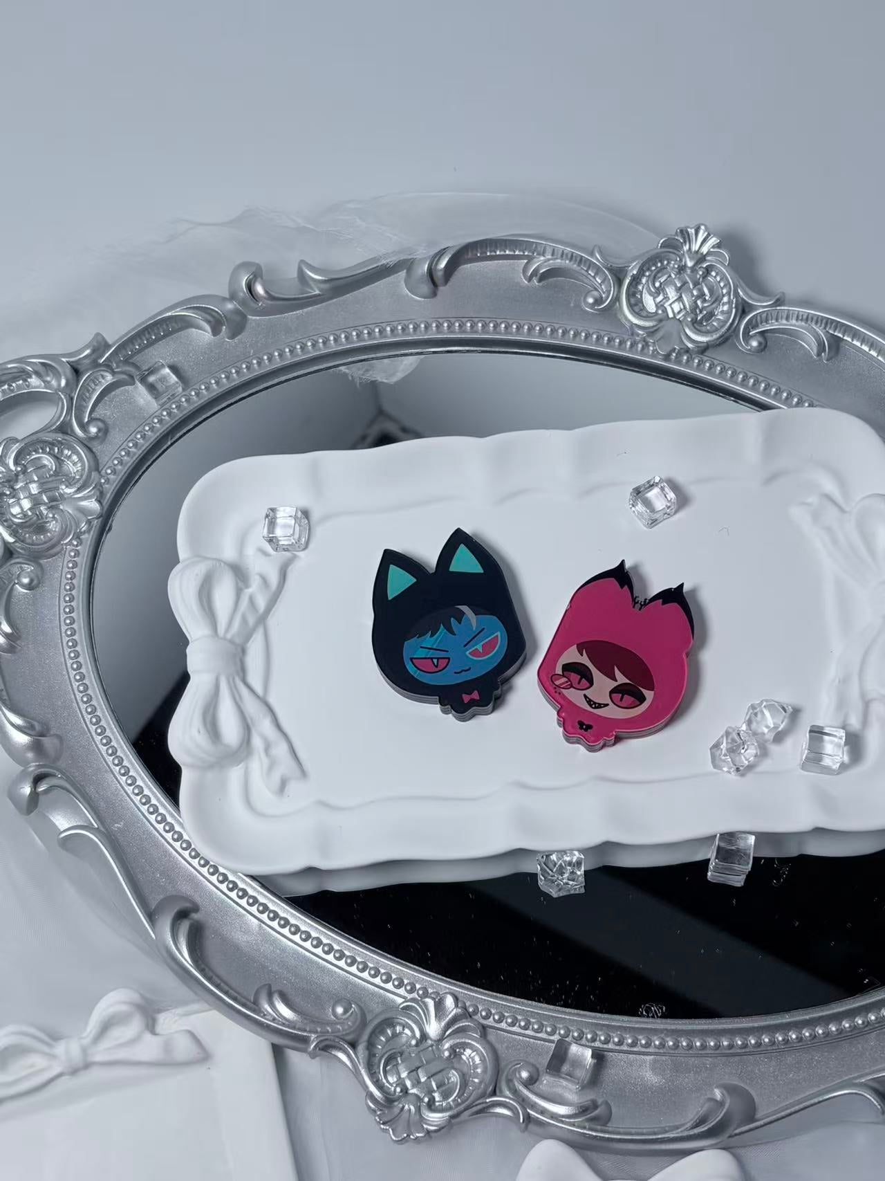 [Pre-order] Alastor & VOX Magnetic Mini Acrylic Stand