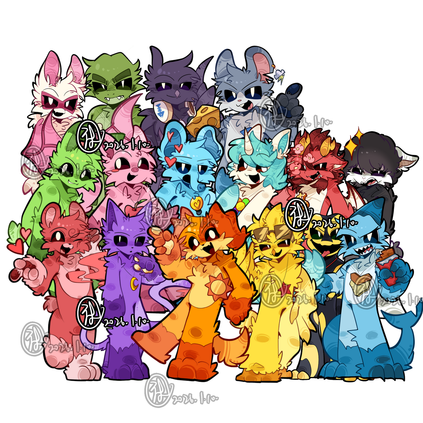 【Critters Production Base】Smiling&Nightmare Critters acrylic standee