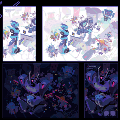 ShockBlurr Spies Traces PET Poster