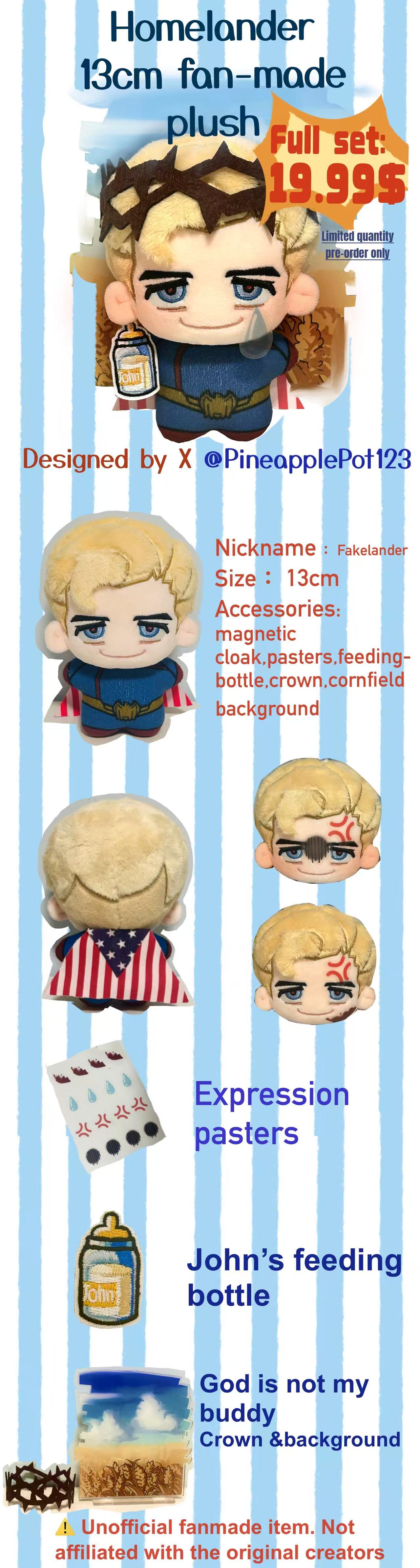 [Pre-order] Fakelander 13cm plush