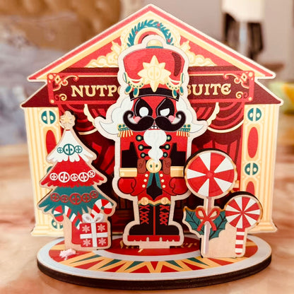 Nutpooler-(DpNutcracker) wooden 4-insert standing