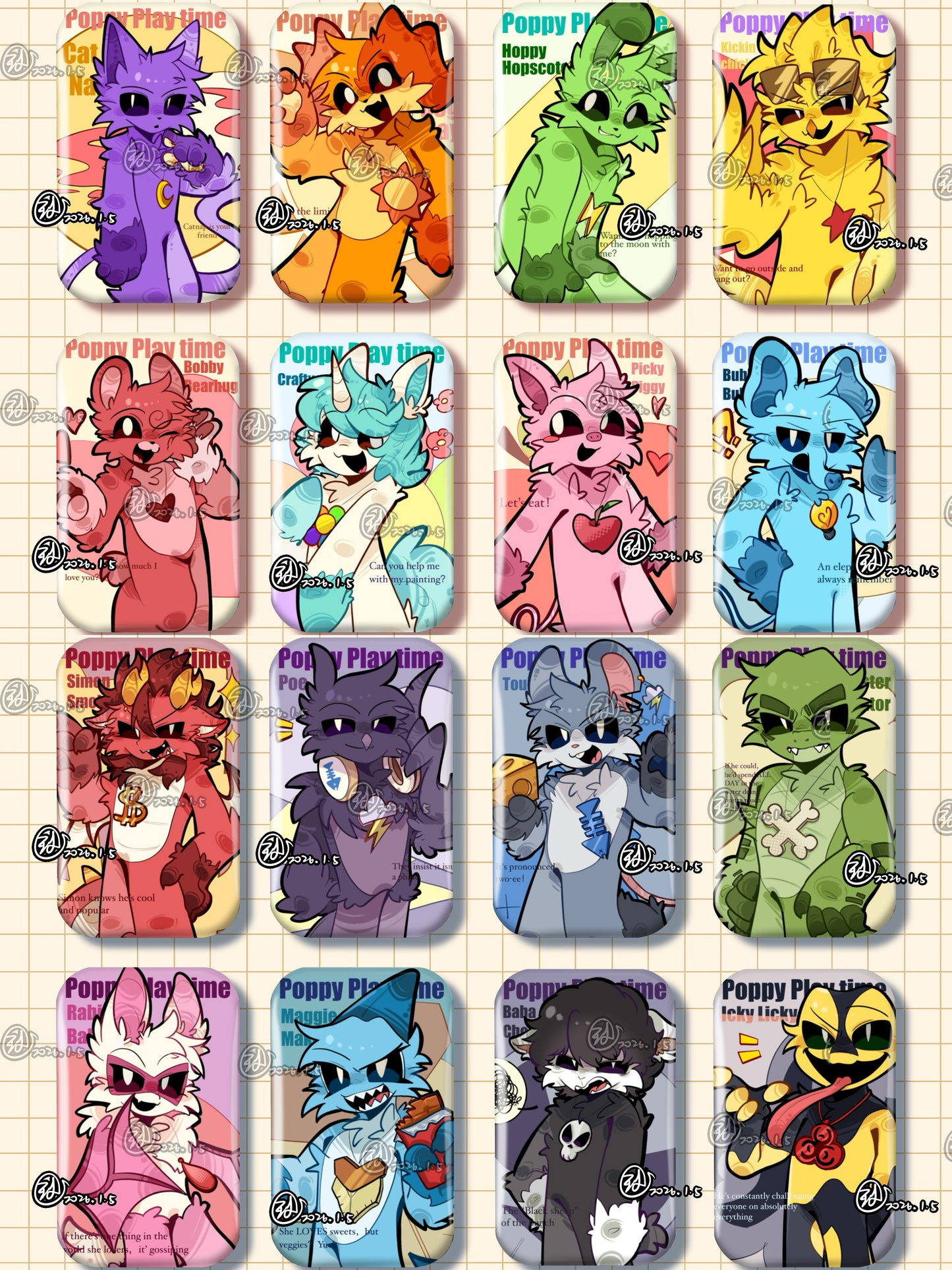 【Critters Production Base】Smiling&Nightmare Critters badge