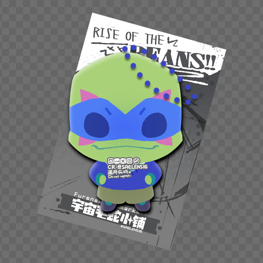 ROTTMNT Puffy PVC Keychain