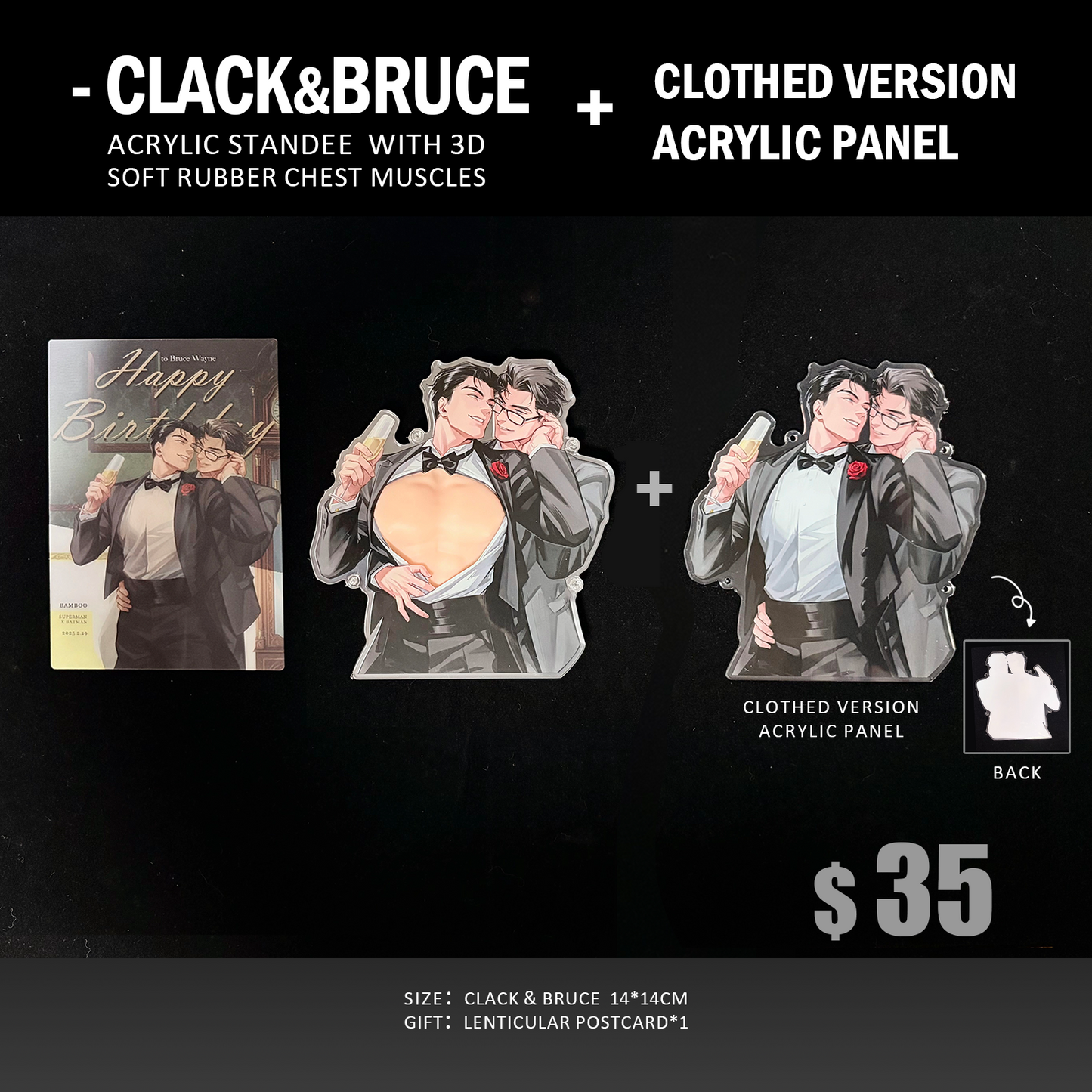 [Pre-order] Acrylic Standee with 3D Soft Rubber Chest Muscles