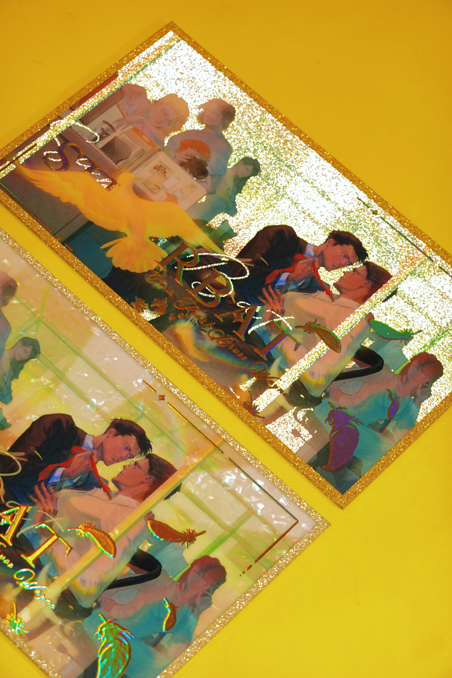 [In Stock] In The Office-Superbat Acrylic Glitter Shikishi Art Board with Gold Foil