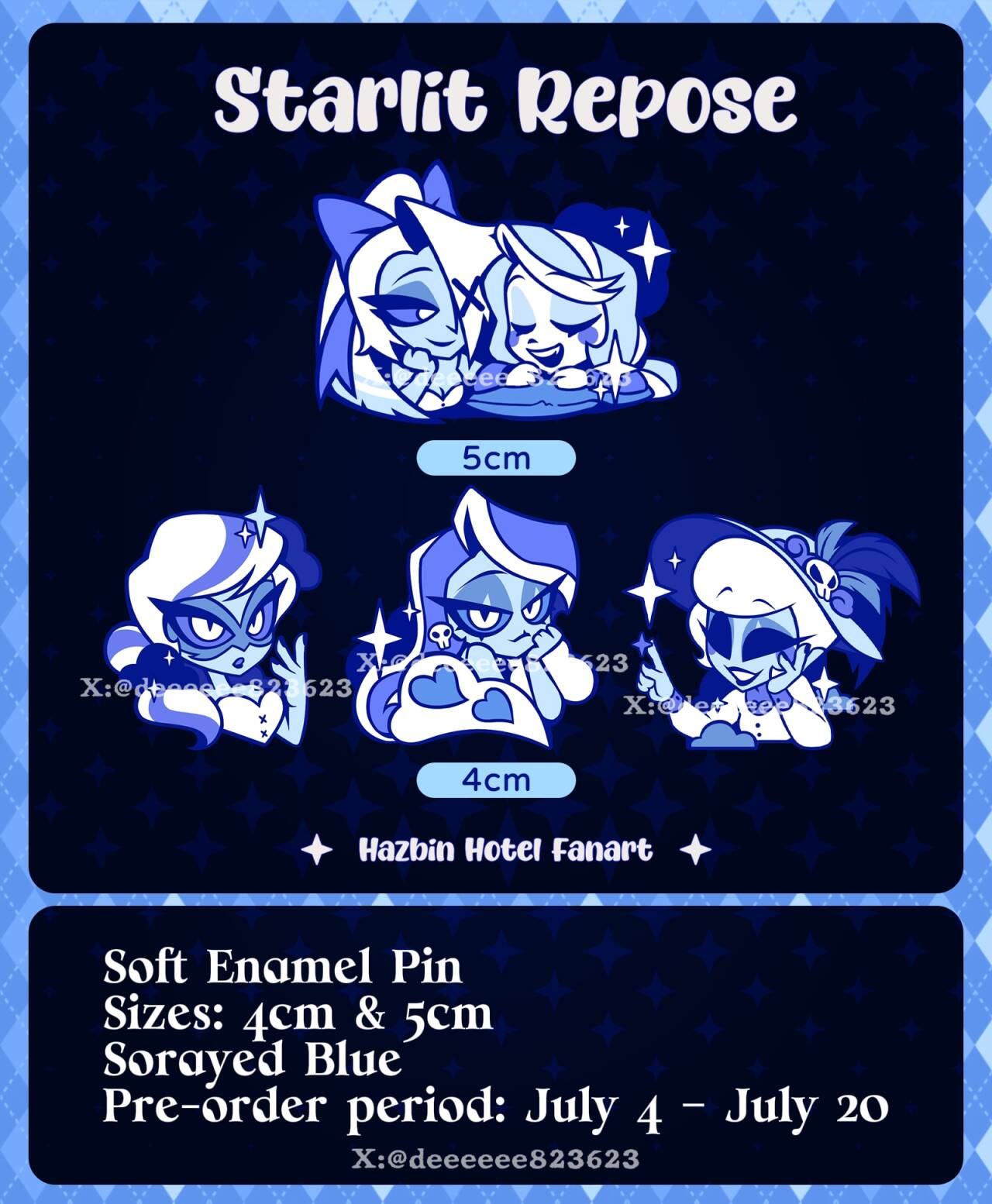 [Pre-order] Starlit Repose·Soft Enamel Pin