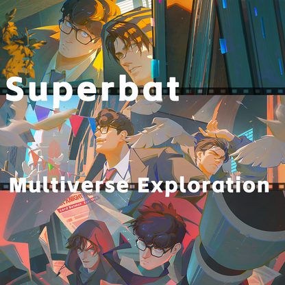 Superbat Multiverse Exploration Postcard Set
