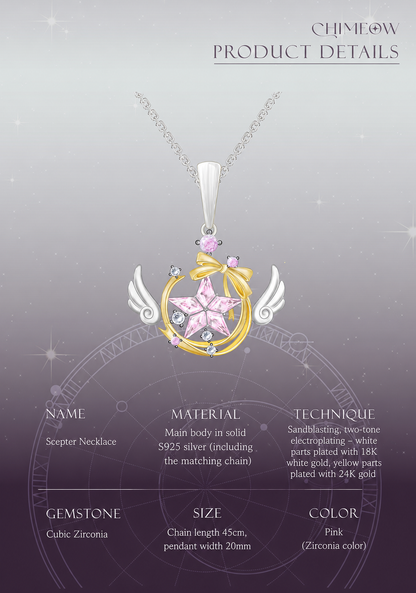 [Pre-order] Chimeow Original Scepter Necklace – 925 Silver with Gold Plating