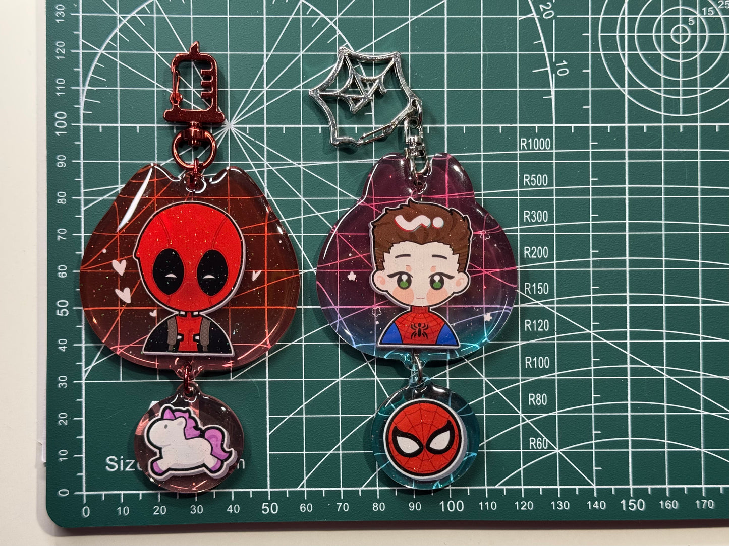 Spideypool Keychain