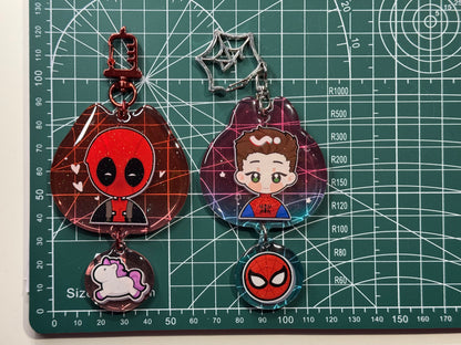 Spideypool Keychain