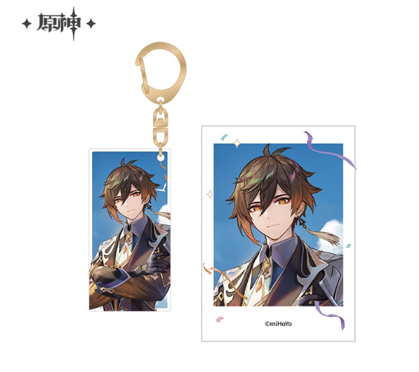 [Genshin Impact]Carnival Reunion Series Acrylic Charm & Polaroid Set: Zhongli