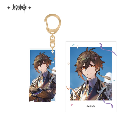[Genshin Impact]Carnival Reunion Series Acrylic Charm & Polaroid Set: Zhongli