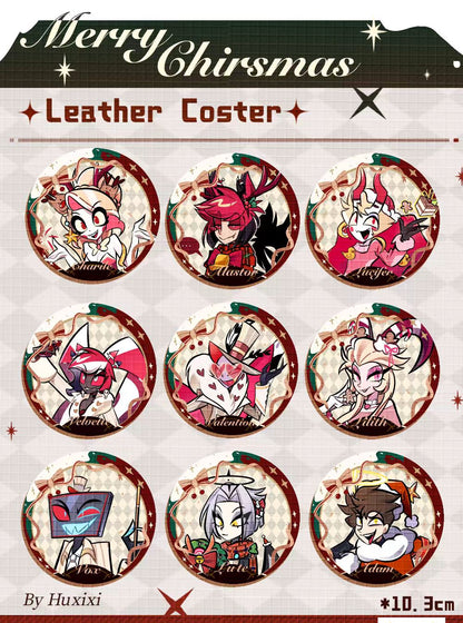 [In Stock]Fox xixi's Christmas Collection–leather coster