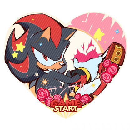 [Pre-order]Peach Heart Embossed Badge