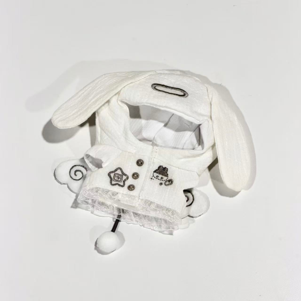 [In-stock]10cm Mini Plushie outfit-Bunny Angel Outfit