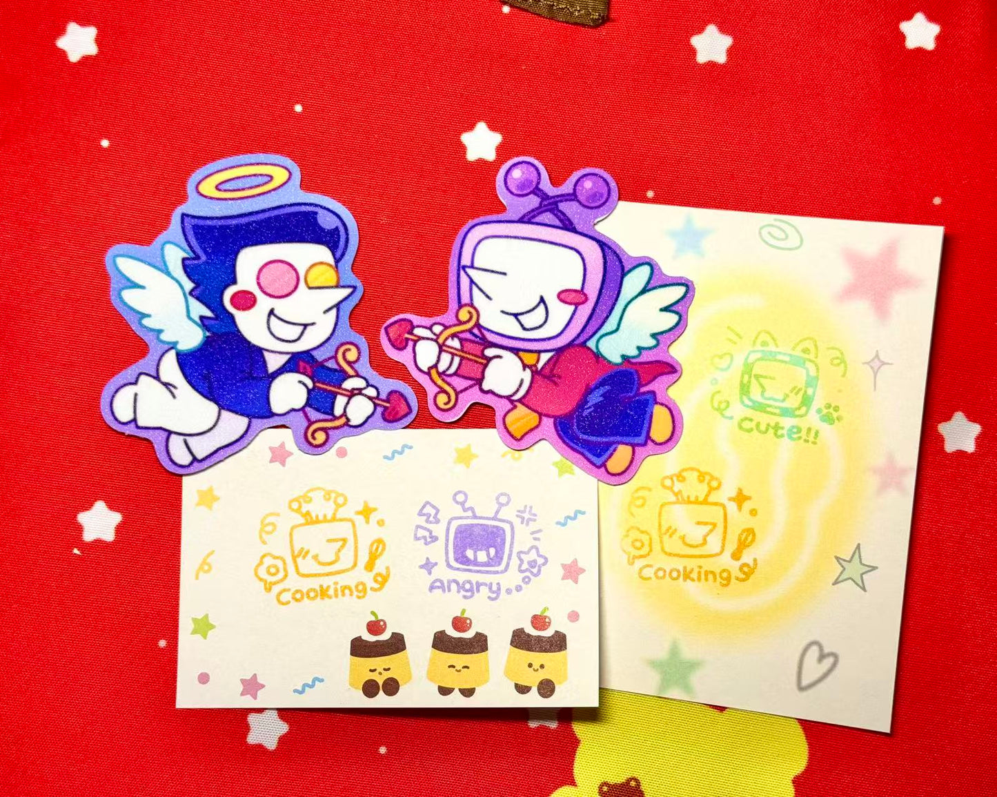 【Deltarune】Tenna+Spamton Small Seal Set (6-Piece Collection)