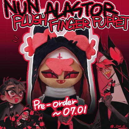 [Pre-order] Nun Alastor Plush Finger Puppeet