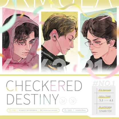 [Preorder]F1/Checkered Destiny  George Russell&Oscar Piastri&Lando Norris Fanmade Goods