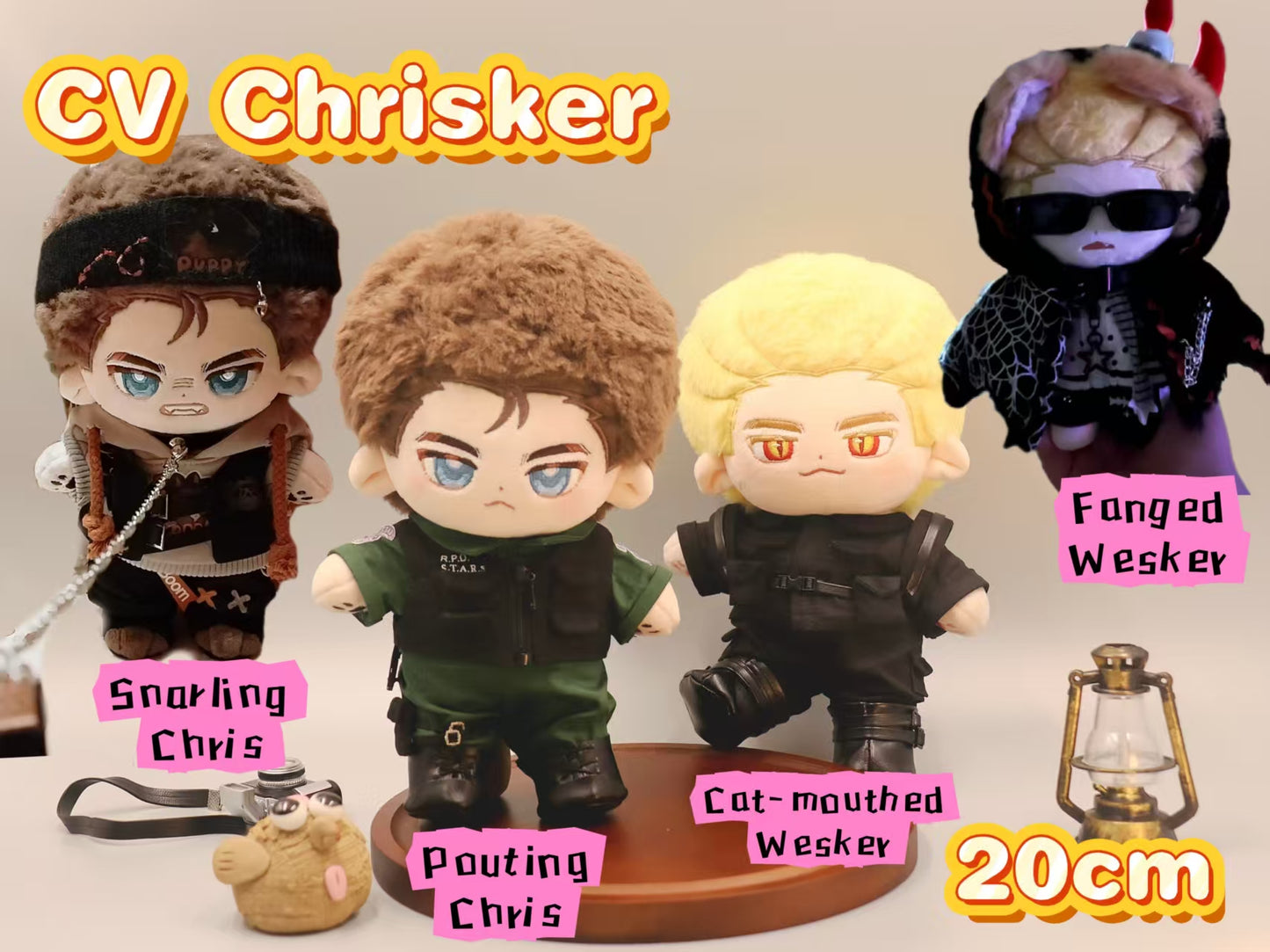 [Pre-sale]20CM RE Chrisker Plushies with CV Costume