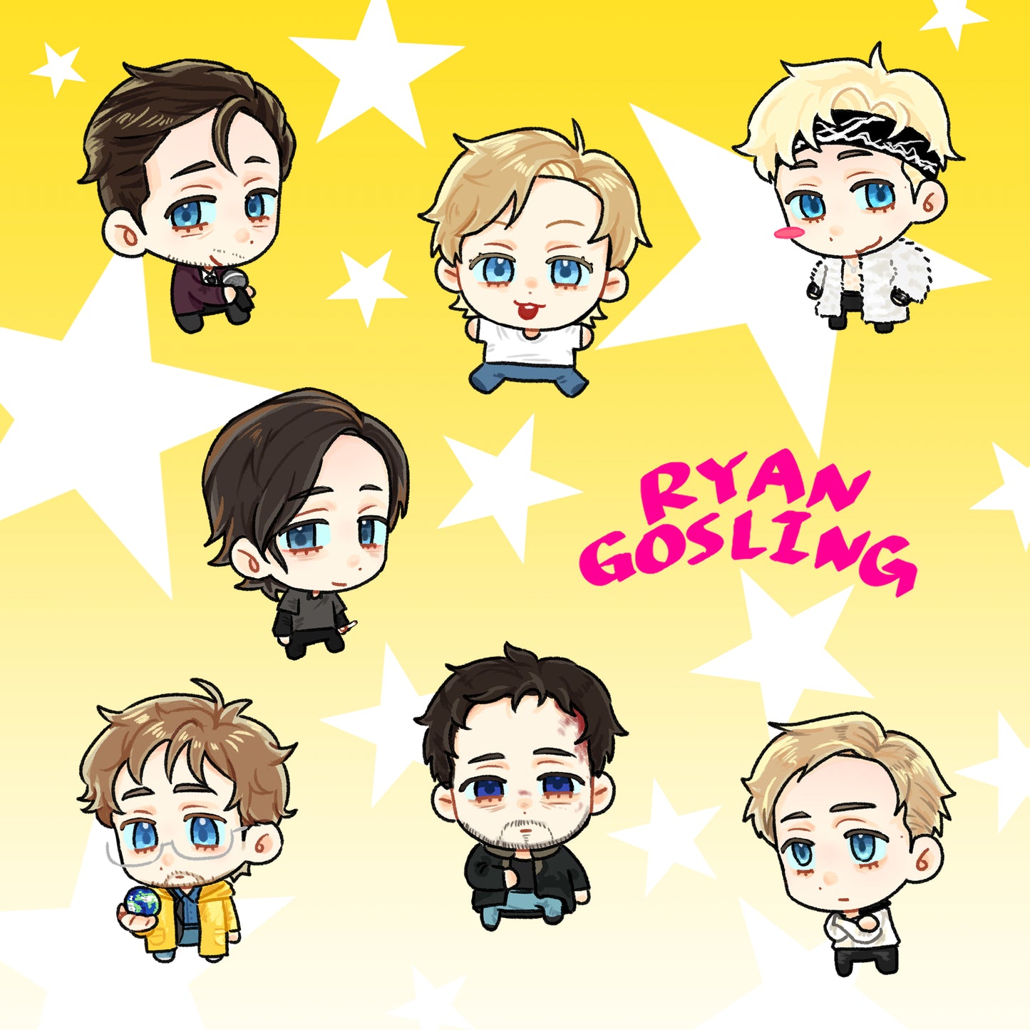 [Pre-order]Ryan Gosling stickers