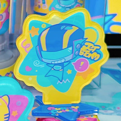 Animated Acylic mini Standee Bumblebee Blurr Jetfire Jetstorm