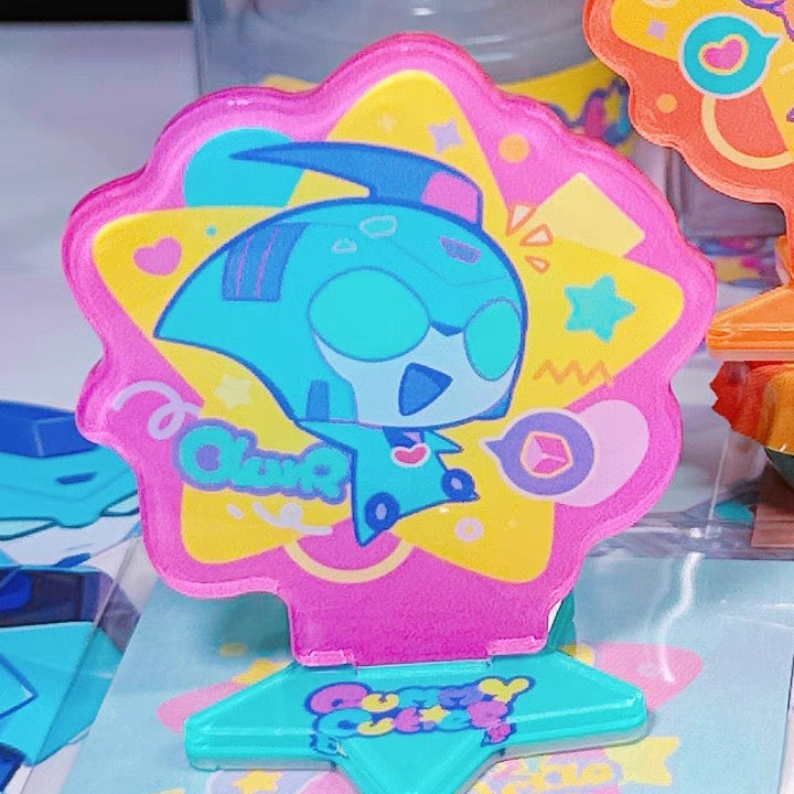 Animated Acylic mini Standee Bumblebee Blurr Jetfire Jetstorm