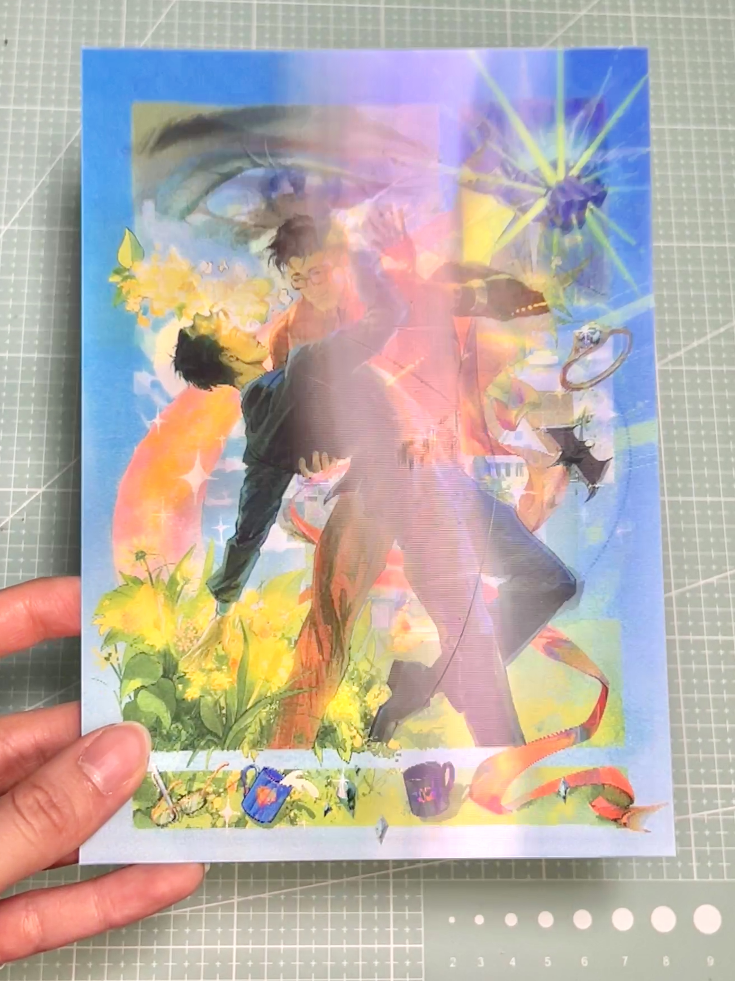 [In Stock] Superbat/Just ice Lords Flip Lenticular Art Print