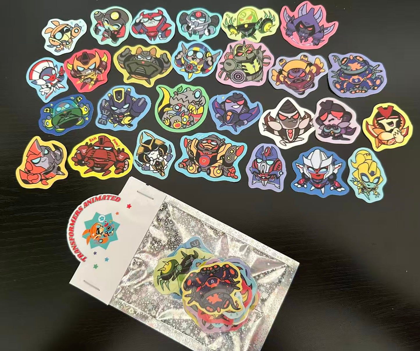 Animated chibi stickers sets
