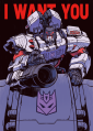 Megatron/Optimus Prime Giclee Print Poster
