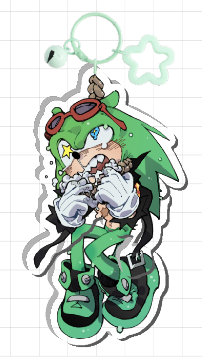 [Pre-order] Green Hedgehog Wobble Charm