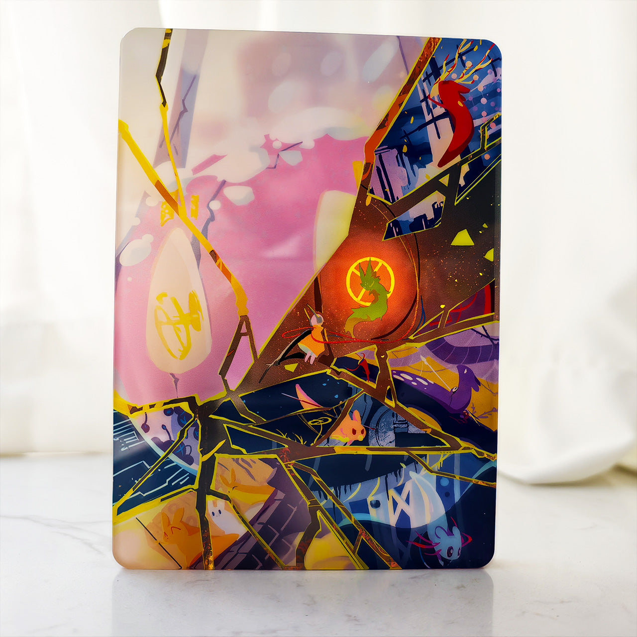 Shattered Mirror-Three Layer Thick Acrylic