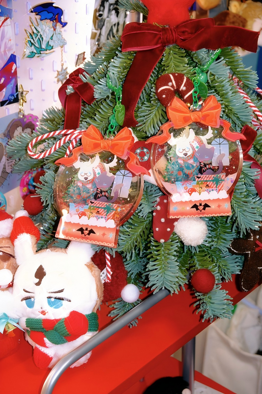 Superbat Christmas Snow Globe Shaker Acrylic Charm