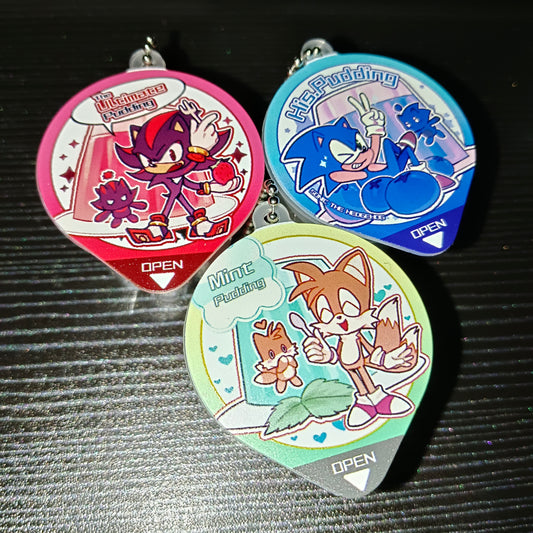 [Pre order]  The Hedgehog pudding keychain