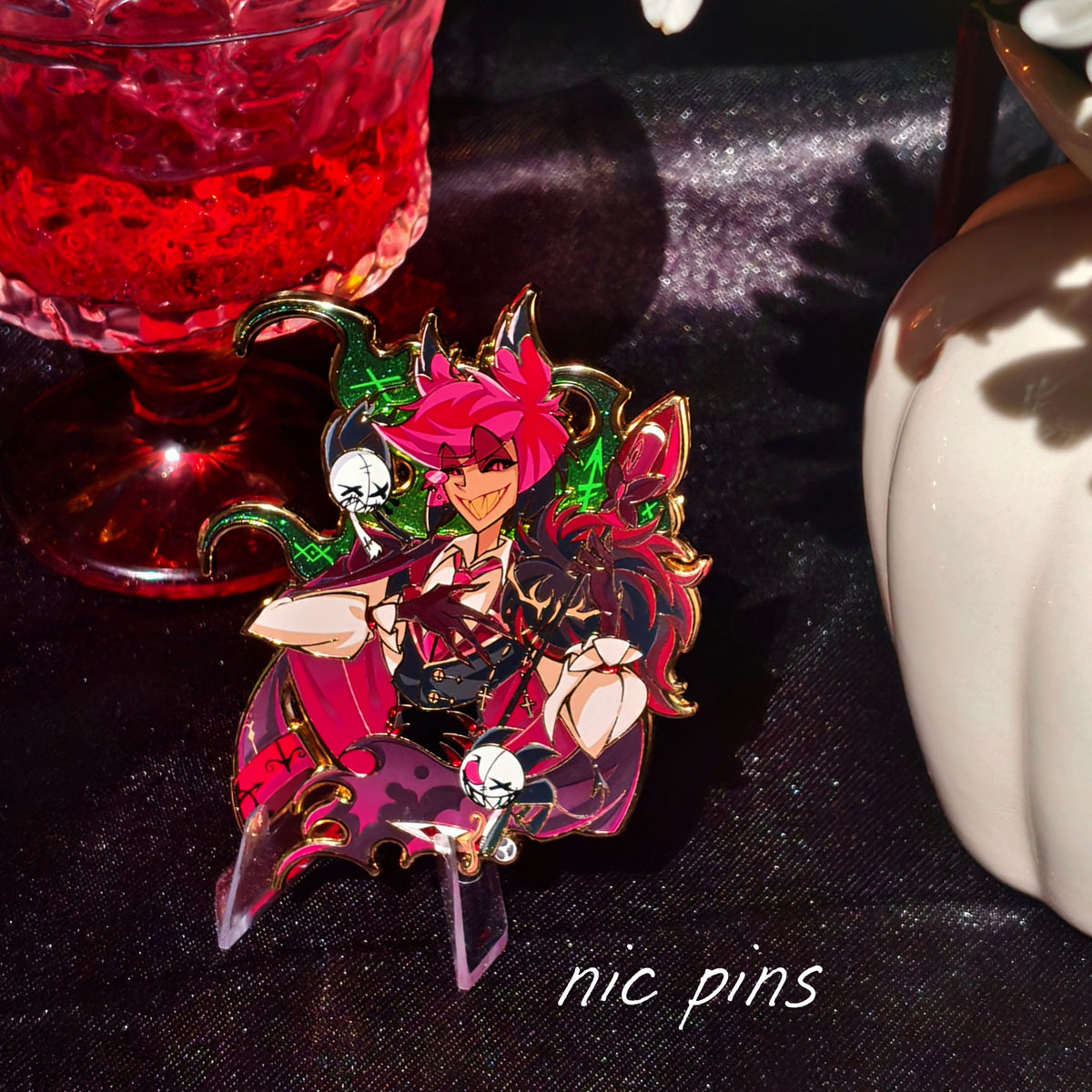 [Pre-order] Alastor Gothic‑style Metal Pins