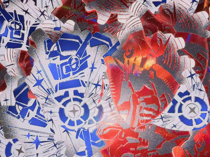 IDW Optimus and Prowl Foil Heart Stamp Set