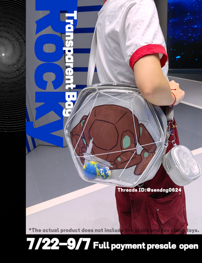 [Pre-order] Rocky Transparent bag & Plushie bag