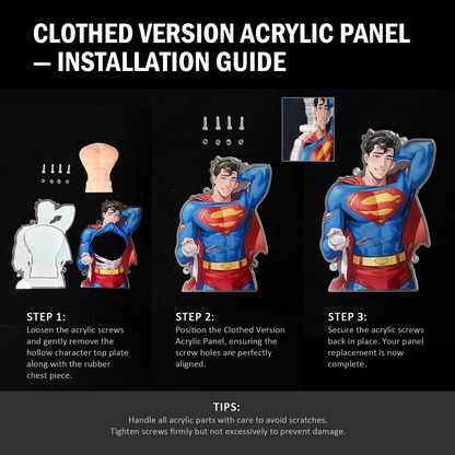 [In stock] Acrylic Standee with 3D Soft Rubber Chest Muscles