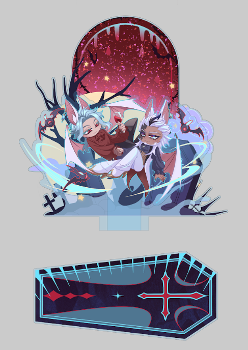 [Pre-order] Pierro & Dottore — Vampire AU. Halloween themed