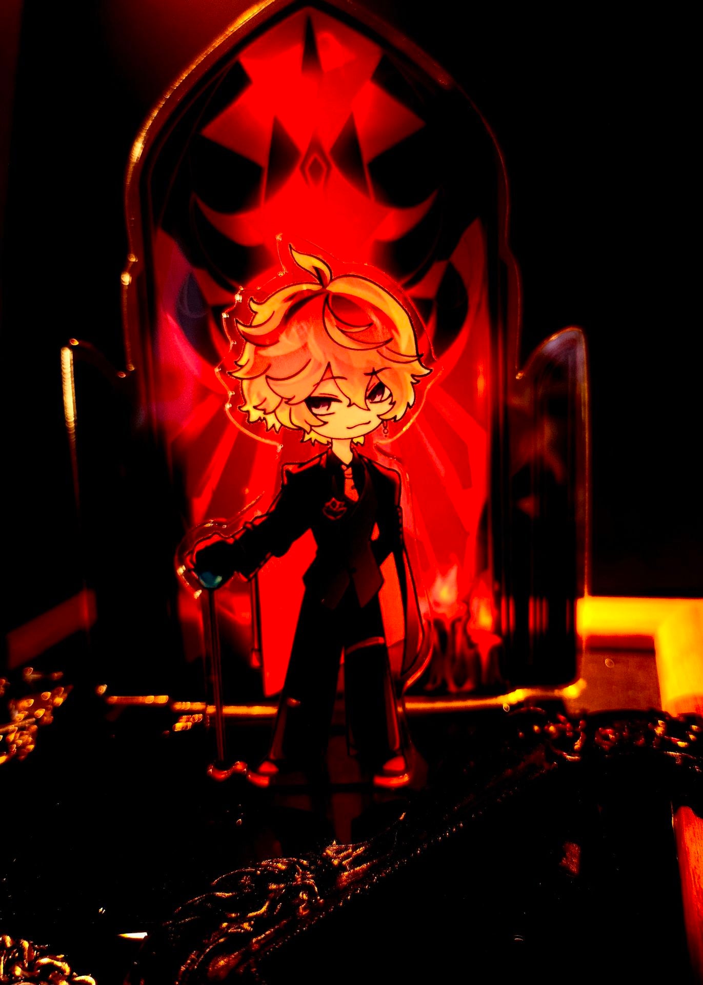 [Instock]Genshin Mafia Laminated Stained Glass Acrylic Standee