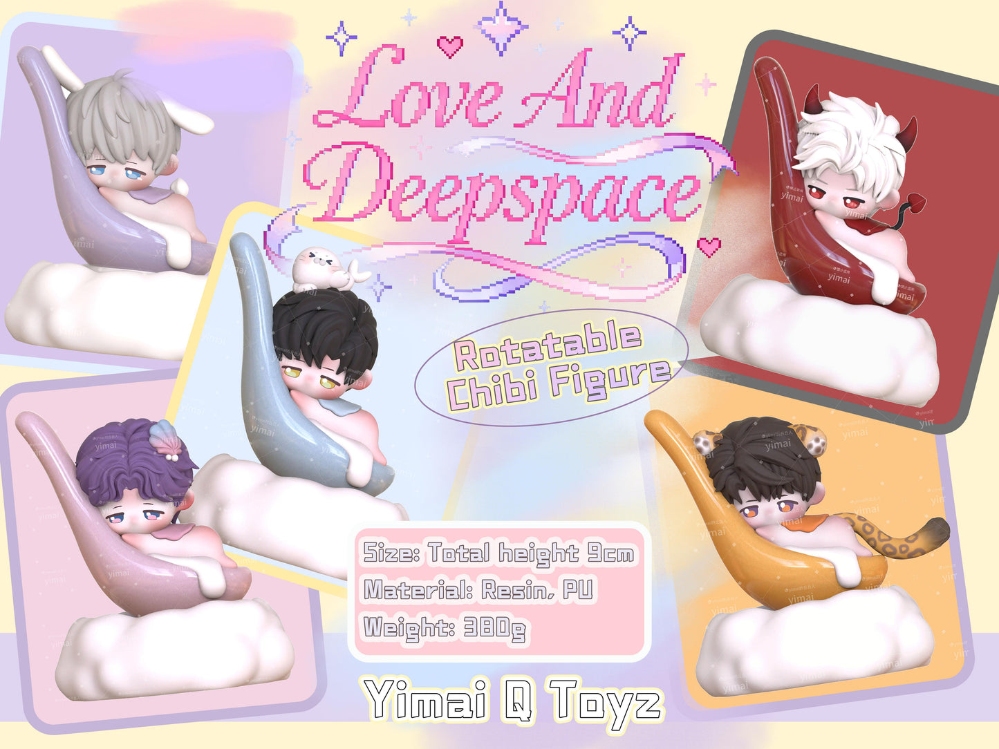 [Pre-order] Rotatable Glutinous Rice Ball Lying Chibi Figure