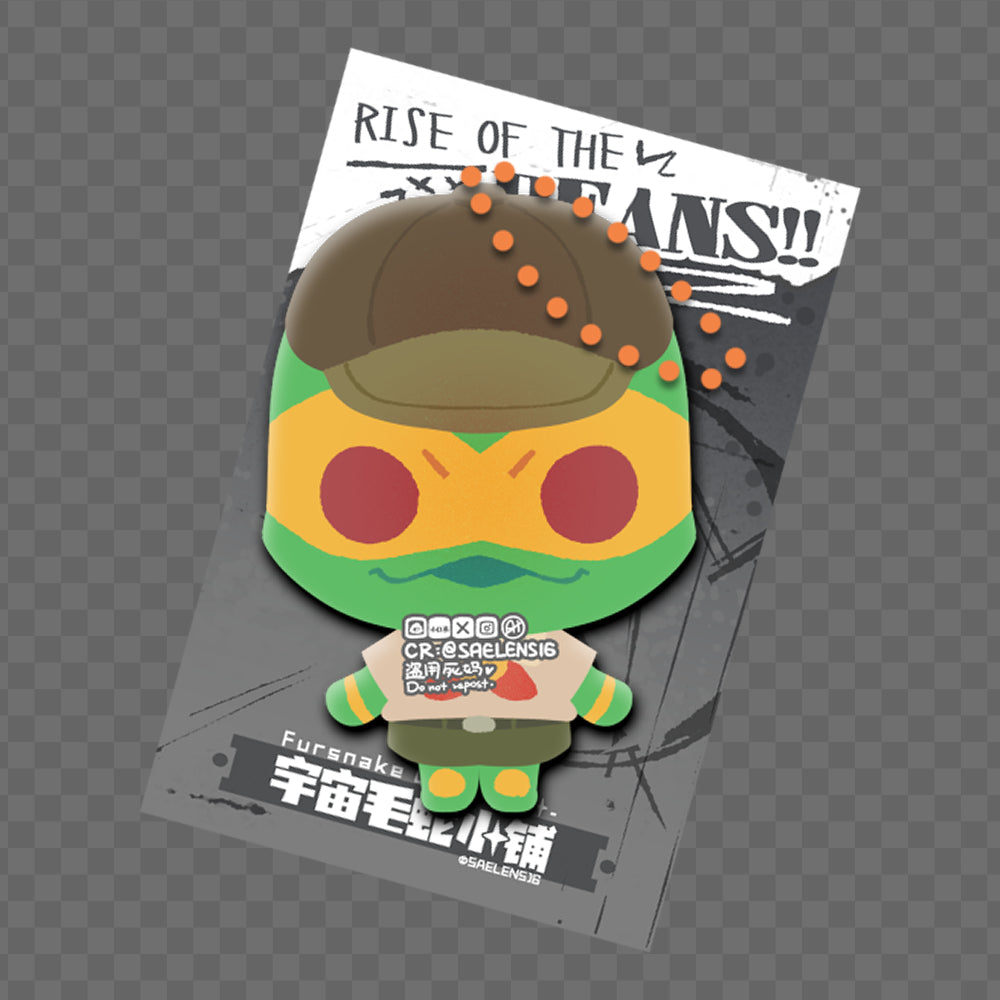 ROTTMNT Puffy PVC Keychain