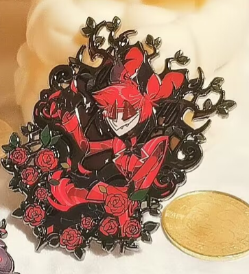 Waltz black plated badge