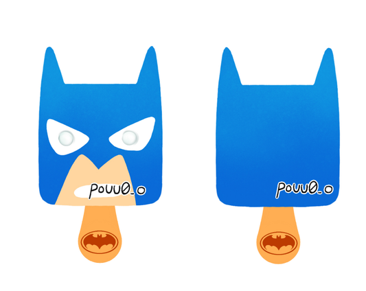 batman and joker popsicle keychain