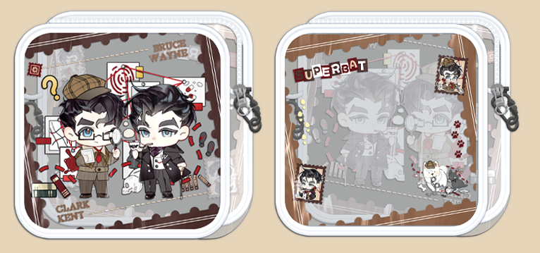 SuperBat Little Detective Series Card Holder & Plush Bag