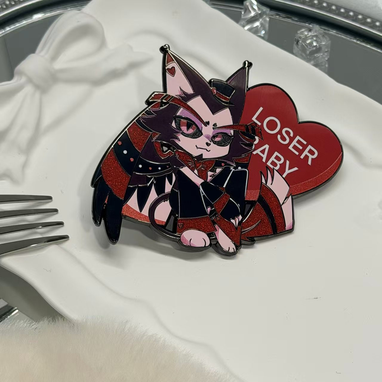 Husk & Angel Dust Valentines' Pin
