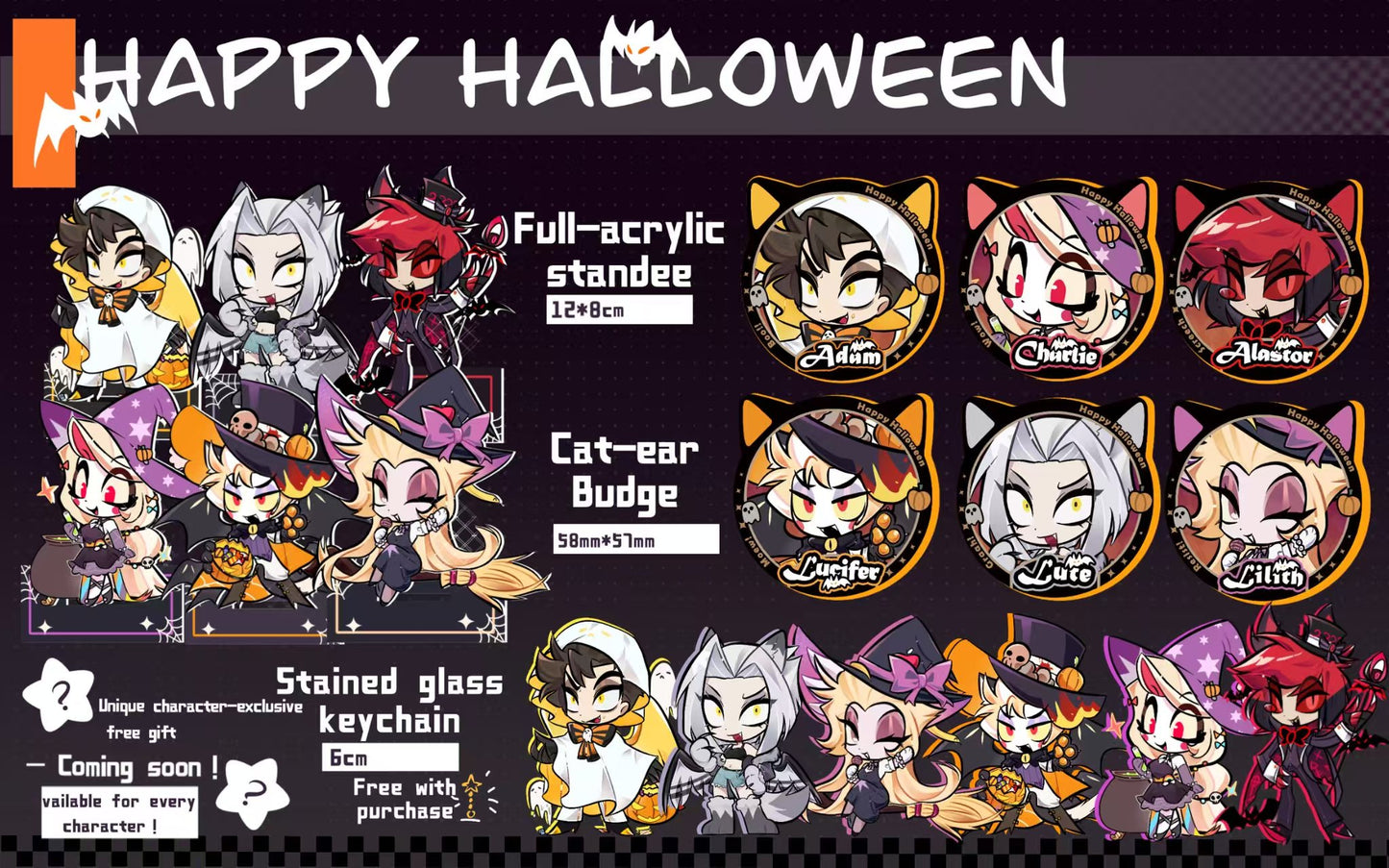 [Pre-order]-Huxixi Halloween Collection-Cat-ear Badge