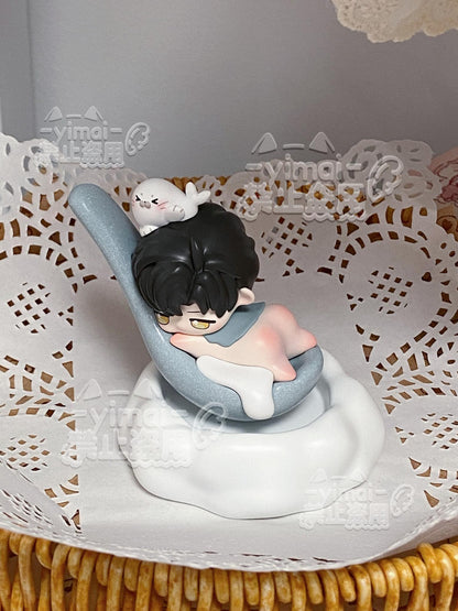 [Pre-order] Rotatable Glutinous Rice Ball Lying Chibi Figure