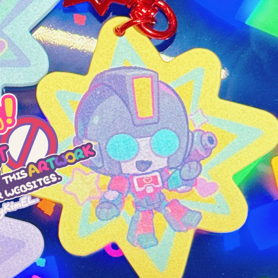 G1 Lenticular Acrylic Charm Megatron Shockwave Perceptor