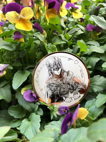 Metal engraved badge