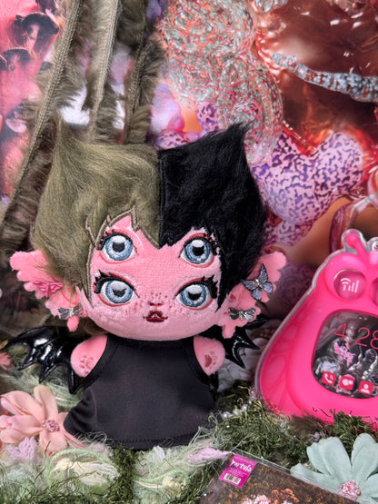 [In-stock]10cm green hair evil plush doll